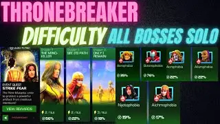 Thronebreaker Difficulty All bosses easy solo. perfect match counter mcoc hearthacker