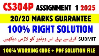 CS304P Assignment 1 Solution Spring 2025 | CS304P Assignment 1 Solution 2025 | CS304P Assignment 1