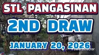 STL PANGASINAN RESULT TODAY 2ND DRAW JANUARY 20 , 2026  5PM | TUESDAY