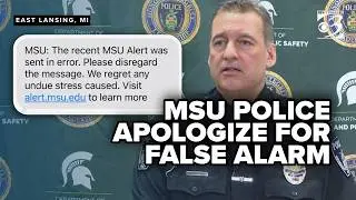 Michigan State University mistakenly sends active violence alert to phones