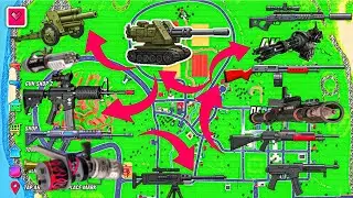 DUDE THEFT WARS 🤯 All SECRET & RARE Weapons Locations! (Rail Gun, Sniper & MORE!)