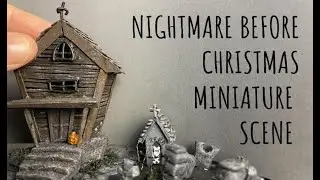 DIY Miniature Scene - Jack Skellington's House - Nightmare Before Christmas