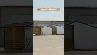 The best run-in sheds 🏡 #animals #shelter