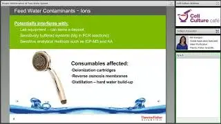 Ultrapure water and cell culture: Know why, what, and how for proper water system maintenance