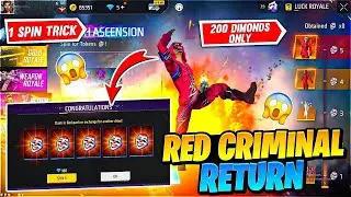 New Glitch In Red Criminal Bundle Event || 1 Spin Trick || Red Criminal Bundle Return Event