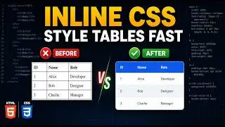 How To Insert Inline CSS | Styling HTML Tables Activity | WEB DEVELOPMENT