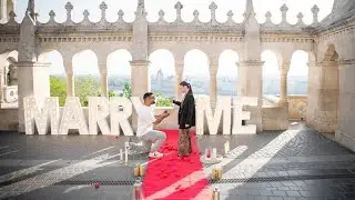 Surprise Budapest Proposal with Decoration: She Said YES! | Memorable Engagement in Hungary
