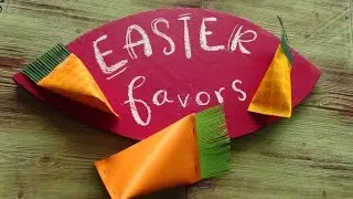 Easter favours - carrot boxes - last minute gifts