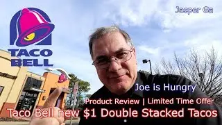 Taco Bell New $1(one Dollar) Double Stacked Tacos | Limited Time Offer Food Review | Joe is Hungry