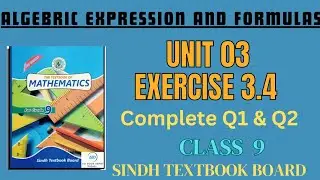 Exercise 3.4 Q1and Q2 parts|class9 maths|sindh/karachi board new mathametics book @mathsbymissnisha