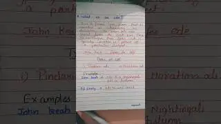 what is an ode?#englishliterature #johnkeats #viralshorts #trending