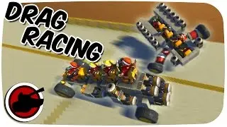 Epic Drag Racing Showdown!! - Scrap Mechanic Multiplayer Gameplay