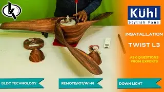Install Your New BLDC KUHL Fan Like a Pro! Twist L3 Step-by-Step - Energy Efficient and Stylish