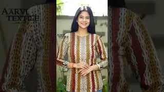 Pure Hand Block Printed Jaipuri Cotton Short Tops || Jaipuri Print Kurti Design #kurti #top #bagru