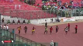 Boy's 100m heat 5. 11.06sec. Ashanti Region Inter-co. Zone 5. 2026.