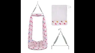 Windson Craft Baby Swing Cradle with Mosquito Net and Spring