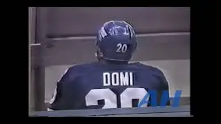NHL Oct. 12, 1993 New Jersey Devils v Winnipeg Jets (R) Mike Peluso v Tie Domi