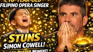 10-Year-Old Filipino Opera Singer Stuns Simon Cowell | Golden Buzzer