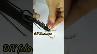 😱DIY Fake nose pin #shortsviral #shorts #nosepin