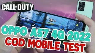 OPPO A57 4G 2022 Test Game CALL OF DUTY MOBILE! Drain Battery And Temperatures!