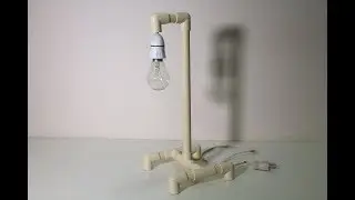 Table lamp made by pvc pipe | DIY Awesome PVC Craft Projects