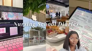 NURSING SCHOOL DIARIES EP 1 🩺 : WEEKLY VLOG ♡ | New semester prep,  Dosage Test study + More