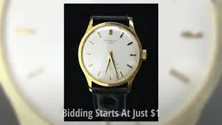 Patek Philippe 570 Calatrava 18kt Gold Black Leather Watch