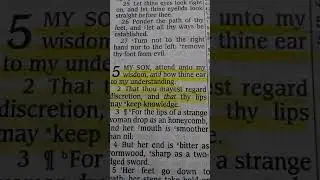 Proverbs 3 - 6 KJV