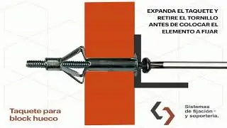 Taquete para block hueco