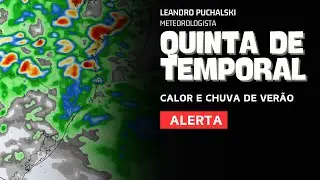 ALERTA PARA TEMPORAIS NESTA QUINTA