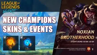 New Events, Skins and Champions - LoL WILD RIFT Updates