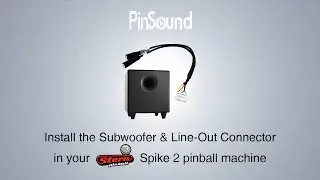 How to install the Subwoofer & Line-Out Connector for STERN Spike 2 on a pinball machine