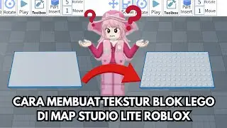 CARA UBAH TEKSTUR BLOCK DI MAP STUDIO LITE ROBLOX MENJADI LEGO ATAU STUDS