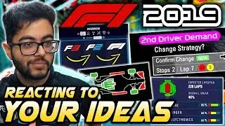F1 2019 Game: Reacting to YOUR F1 2019 Career Mode Ideas & Comments!