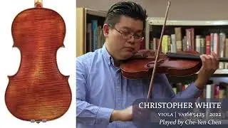 Chris White viola 2022 / Che-Yen Chen / at the Metzler Violin Shop