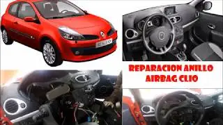Sustitución anillo de airbag o contactor rotativo Renault Clio