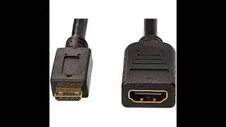 Basics Mini HDMI Male to HDMI Female Converter Adapter Cable   6 Inch, 1 Pack