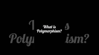 Polymorphism in O.O.P #coding #begginers
