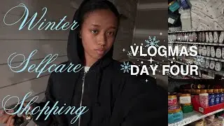 VLOGMAS DAY 4 🛍️ winter self care shopping, christmas music, + more