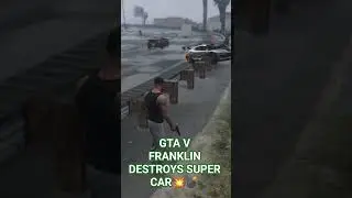 Franklin blasts super car: See the chaos! Franklin Must Survive The Jungle To Win ₹1000 Cr shinchan