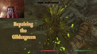 Repairing the Gildergreen pt 2 , traveling the seven thousand steps #skyrimgameplay