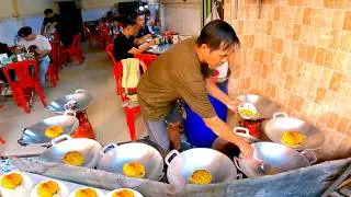 8 Hands Grandpa Fries Eggs with 8 Pans?! Legendary Cambodian Street Food 🇰🇭