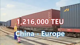 China's Europe-bound freight trains made 12,605 trips from Jan to Oct | 1-10月中國開行歐洲班列12605班次
