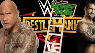 WWE MONEY BANK ROCK VS CM PUNK!!