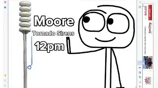 Moore, Oklahoma Tornado Sirens At 12pm