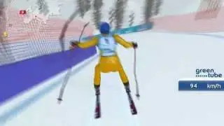 Kernen-S Wengen bei Schnee 93 km/h