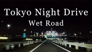 4K Tokyo Night Drive After the Rain: Stunning Reflections on Wet Roads