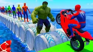 الرجل العنكبوت انقاذ SPIDER-MAN Rescue BRAINROT vs iron man vs batman funny Game GTA 5 superheroes