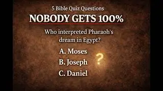 Can You Get All 5 Bible Questions Right? | Bible Quiz