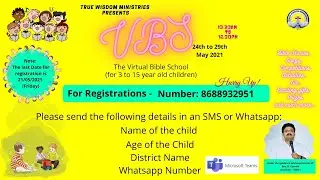 #VBS || #FREE #Registration
